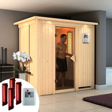 Sauna infrarossi Variado con SET lampade infrarossi
