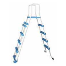 Scala di sicurezza con piattaforma per piscina