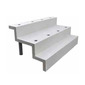 Scala da piscina relax con seduta d. 50 x 120 cm - h. 90 cm